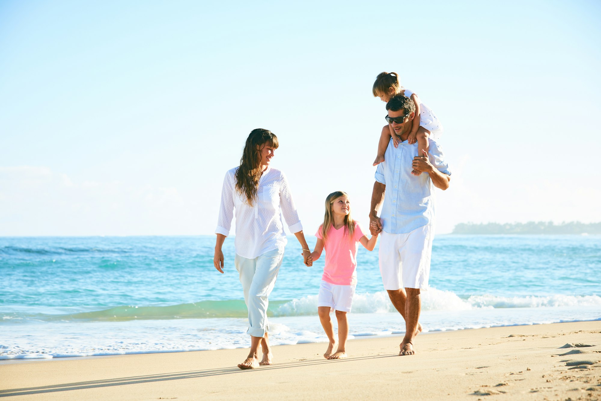 Happy Family on the Beach