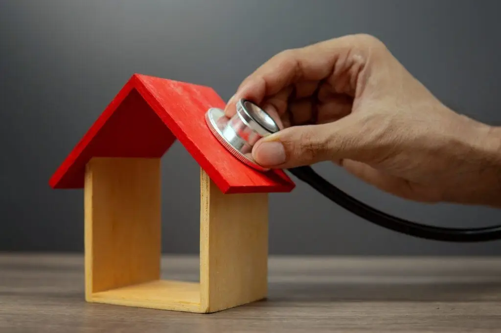 The concept of home inspection or property assessment.